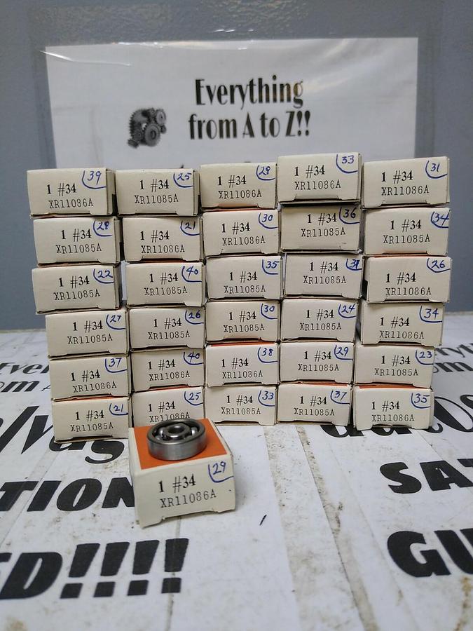 Used New Departure,# 34 XR11086A,Single Row Ball Bearing Lot of 31 NOS