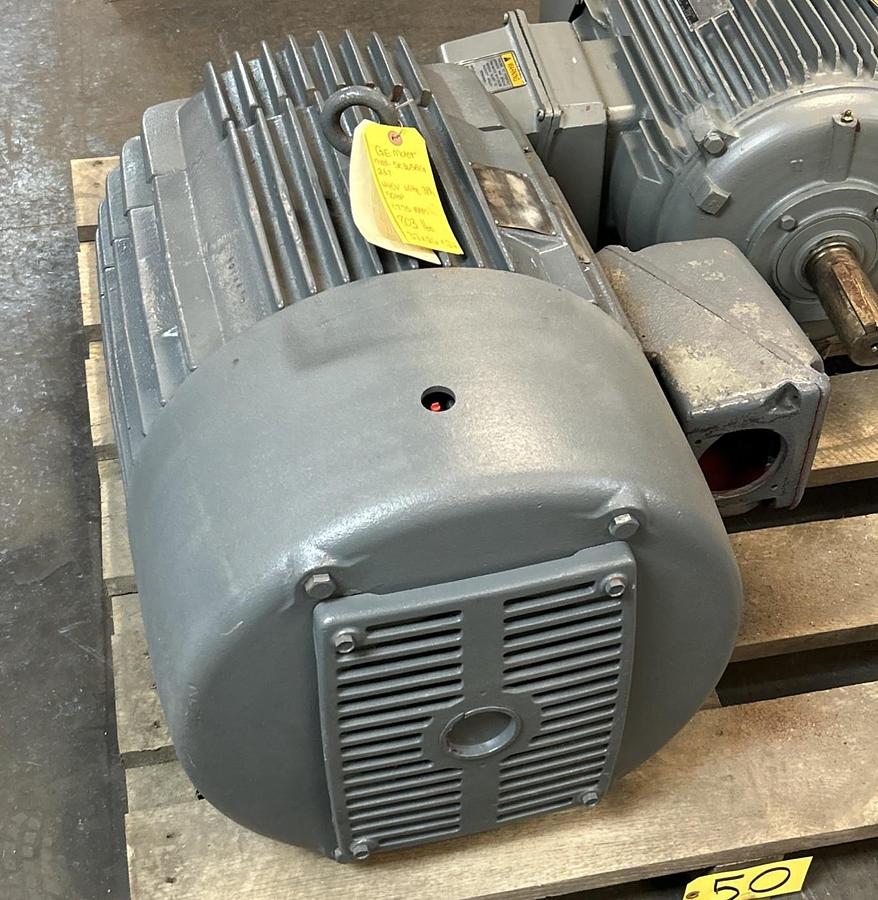 Used GENERAL ELECTRIC,5K365BG237,MOTOR 50HP 1775RPM 440V 3PH 365U FRAME