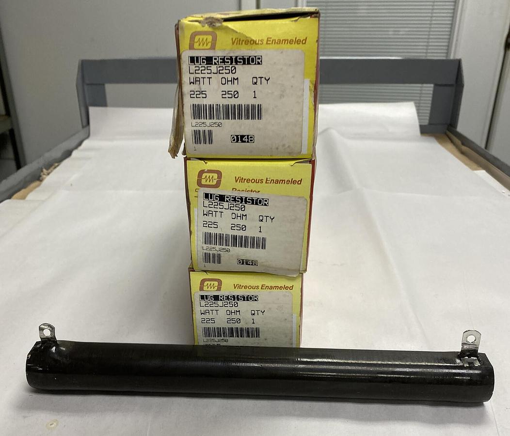 OHMITE,L225J250,LUG RESISTOR 225 WATT 250 OHM LOT OF 3 NOS