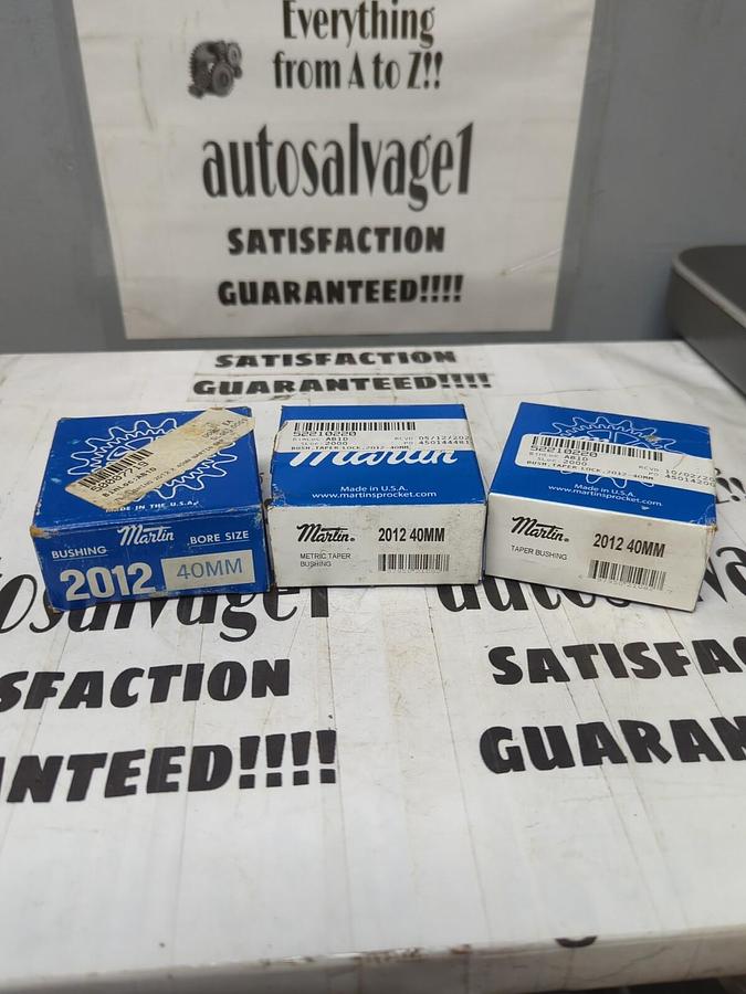 MARTIN,2012,40MM METRIC TAPER BUSHINGS LOT OF 3 NEW