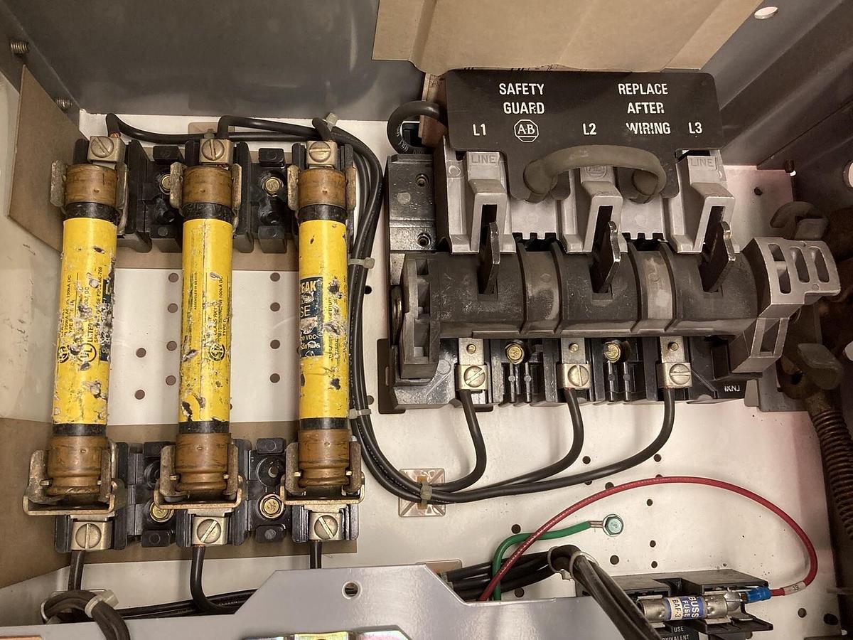 Used Allen-Bradley,2106B,Size 1 Fused MCC 20 Inch Reversing Starter Feeder Bucket