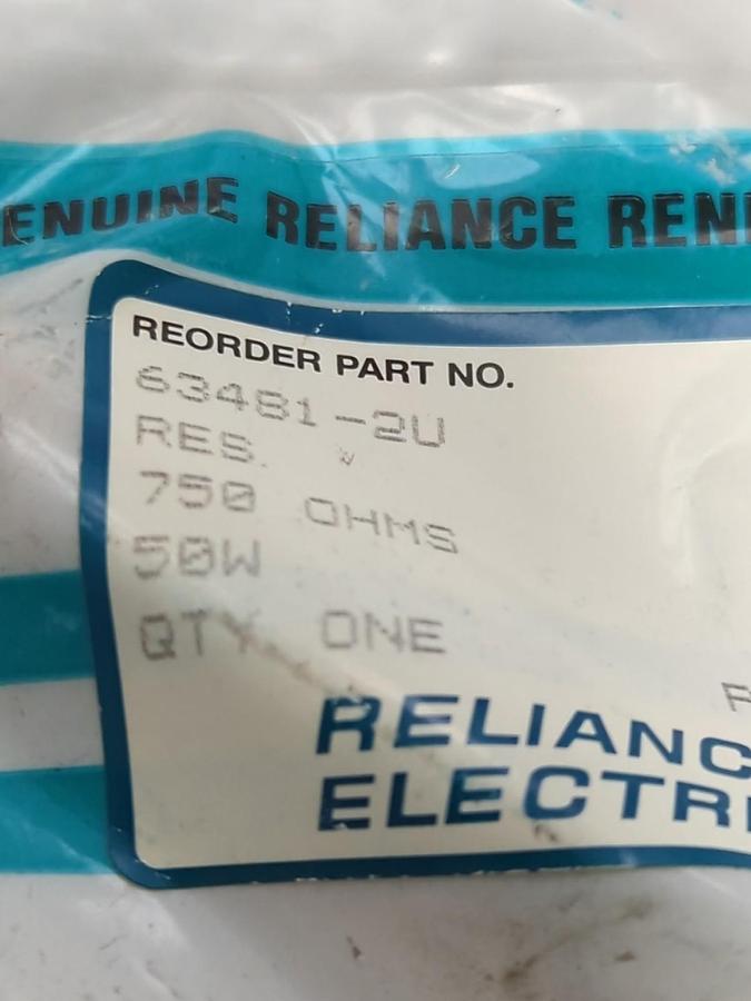 RELIANCE ELECTRIC,63481-24,RESISTOR 750 OHMS 50W NOS