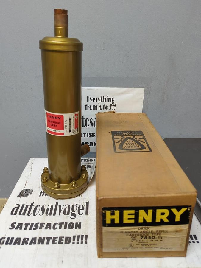 HENRY VALVE CO,7850-7/8,CARTRIDGE DRIER SHELL 7/8 IN O.D.S 45 CU. IN NOS