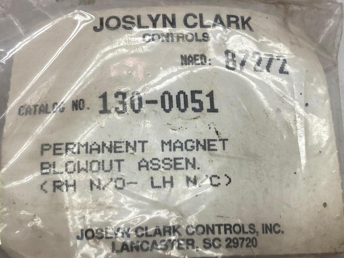 Used Joslyn Clark Controls,130-0051,Blowout Assembly