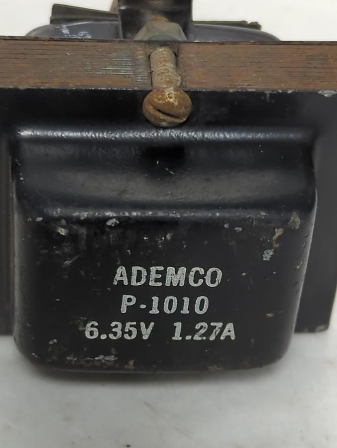 Used ADEMCO,P-1010,POWER TRANSFORMER 6.35V 1.27A PRE-OWNED