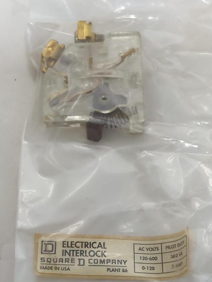 SQUARE D,9999 SX-11,ELECTRICAL INTERLOCK FOR TYPE S SIZE 00-2 NOS