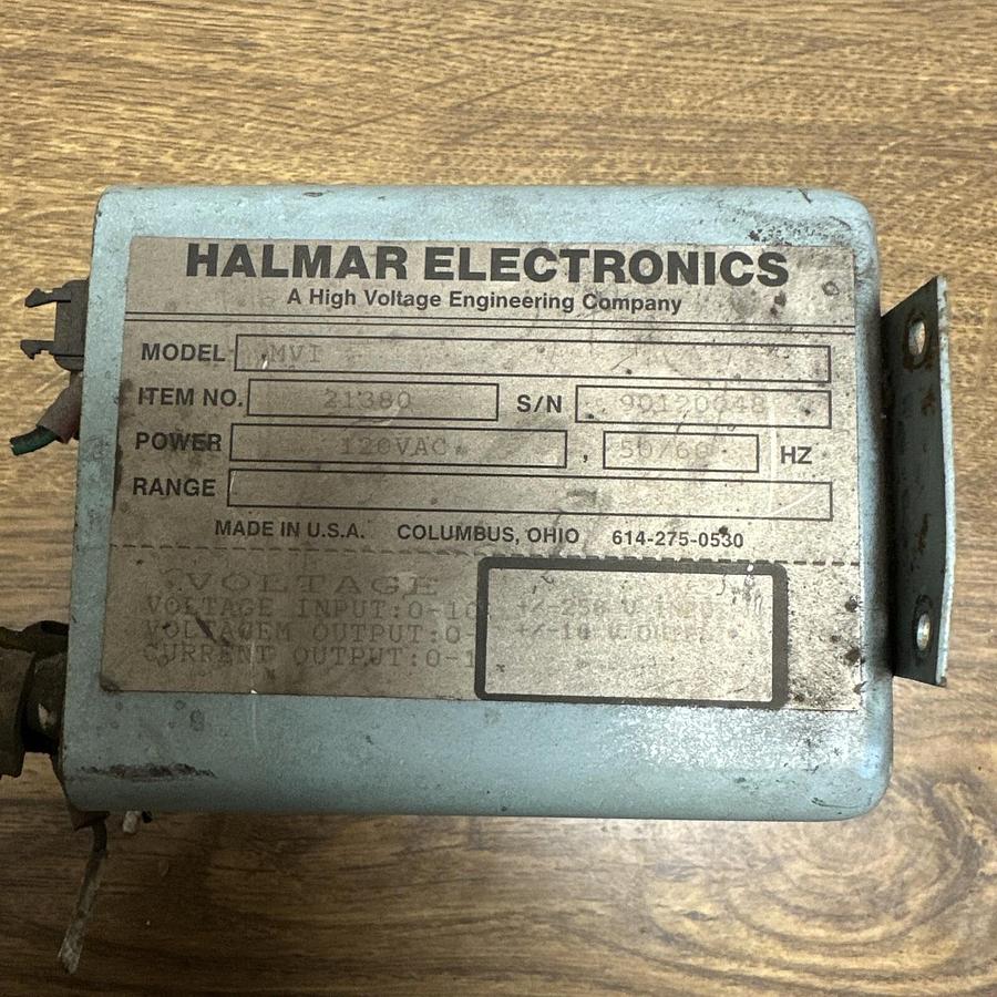 Used Halmar,21380,MVI Voltage Isolator