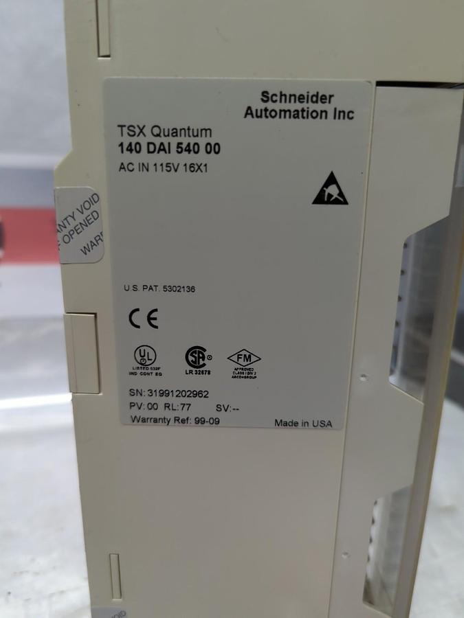 Used SCHNEIDER AUTOMATION,140 DAI 540 00,TSX QUANTUM INPUT MODULE USED