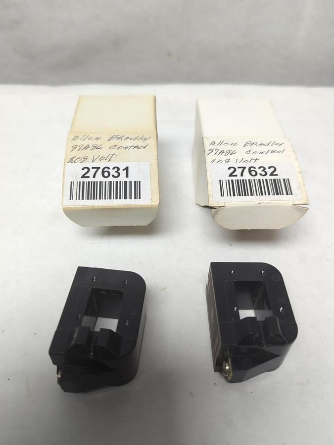 Used ALLEN-BRADLEY,87A113,COIL PRE-OWNED 208V 60CY LOT OF 2 NOT IN ORIGINAL BOXES