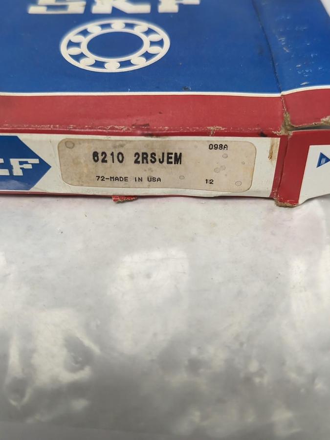 SKF,6210-2RSJEM,DEEP GROOVE BAL BEARING NOS