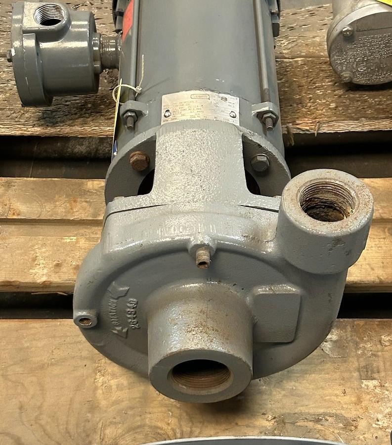 Used LEESON,FVH6C34XC27CP,CENTRIFUGAL PUMP 2HP 11/208-230V 3450RPM 1PH