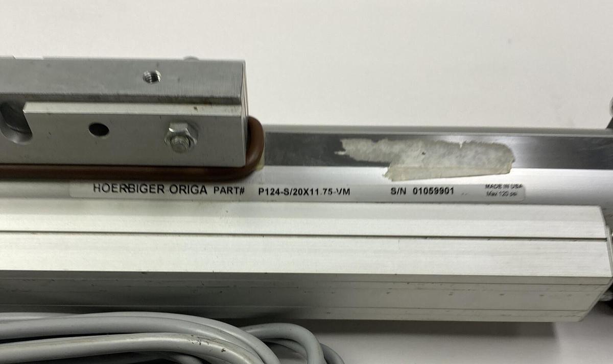HOERBIGER ORIGA,P124-S/20X11.75-VM, RODLESS CYLINDER NOS
