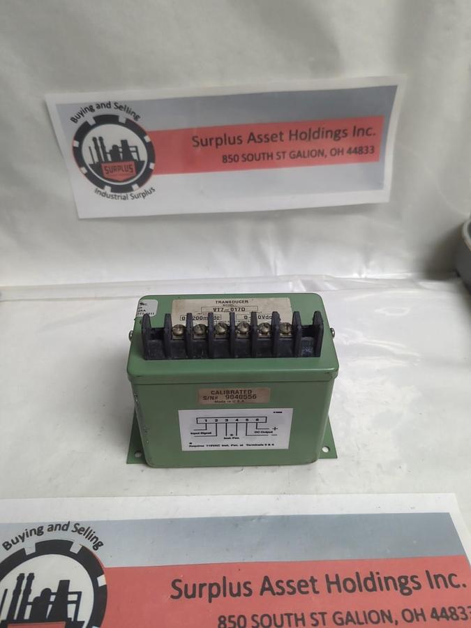 Used OHIO SEMITRONICS,VT7-01D,VOLTAGE TRANSDUCER IN 0-200Vdc OUT 0-10Vdc PRE-OWNED