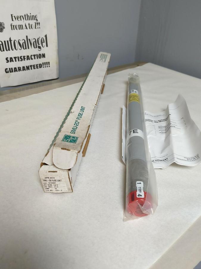 S & C,612007 SMU-20,FUSE UNIT KV-14.4-17 AMP-7E TCC NO-153-2 NOS