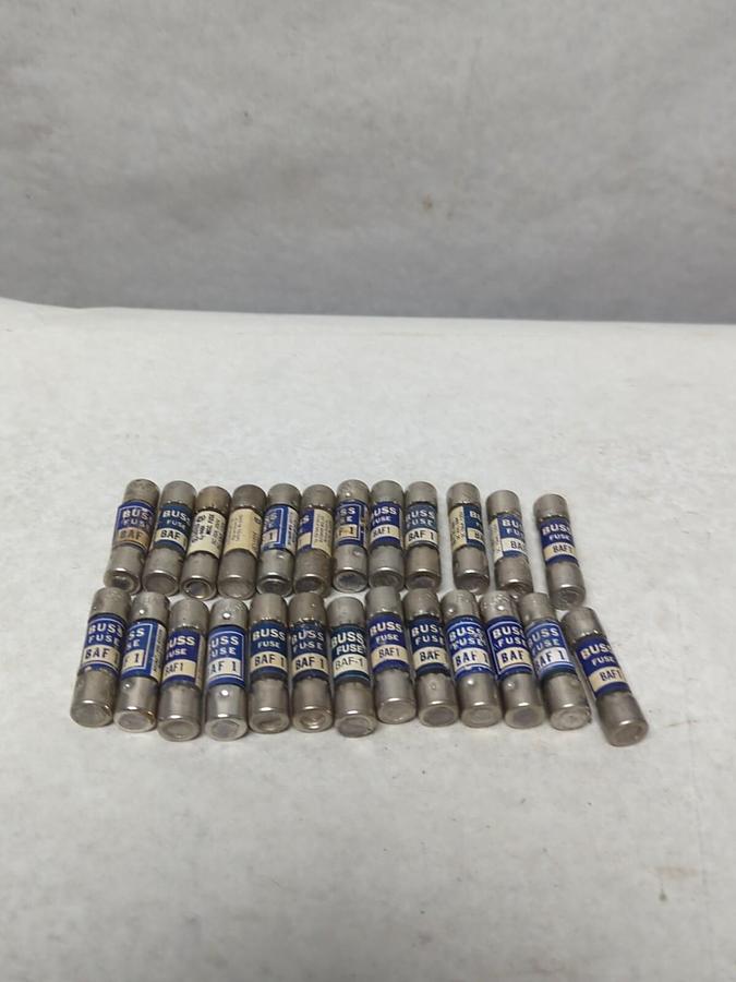 COOPER BUSSMANN,BAF 1,BUSS FUSE LOT OF 25 NOS