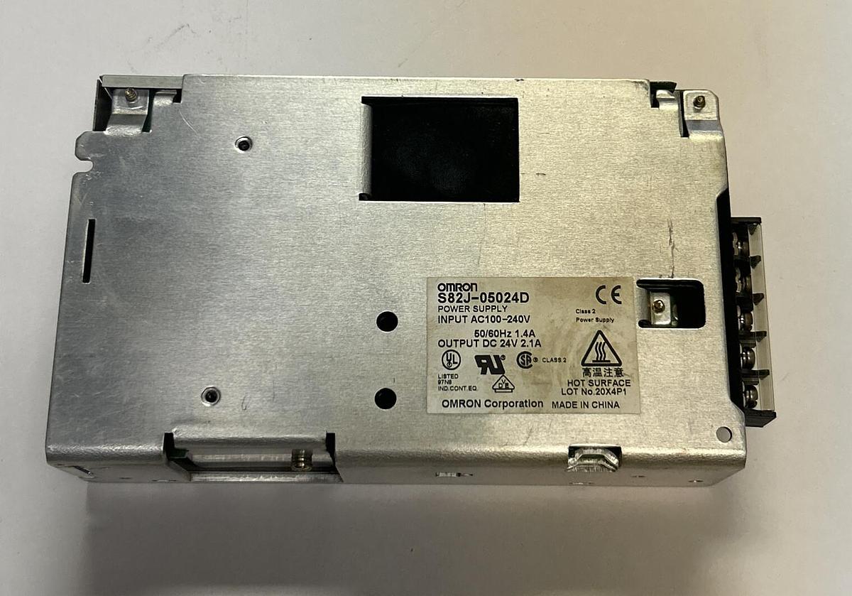 Used OMRON,S82J-0524D,POWER SUPPLY 1.4A 24VDC