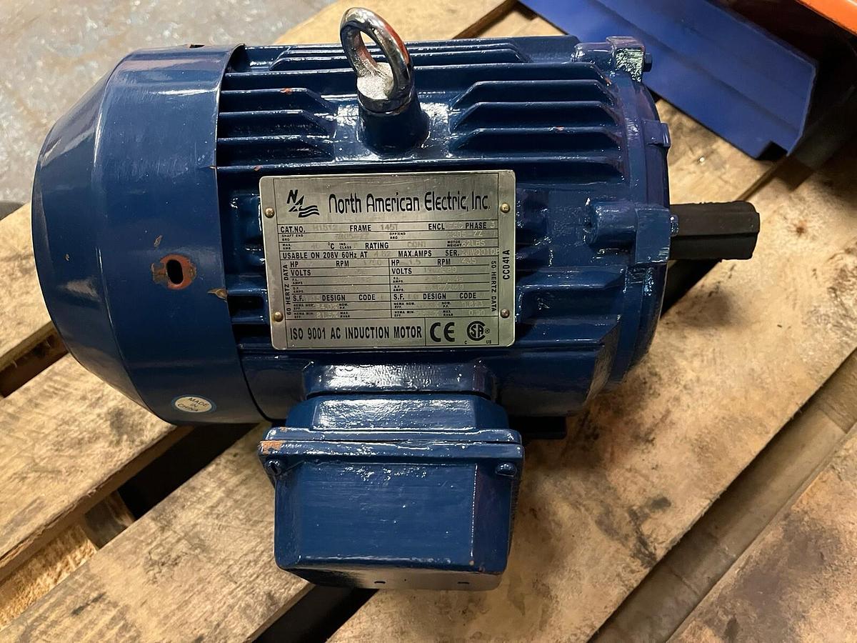NAE NORTH AMERICAN ELECTRIC,H1812,MOTOR 1.5HP 1760RPM 3PH 145T
