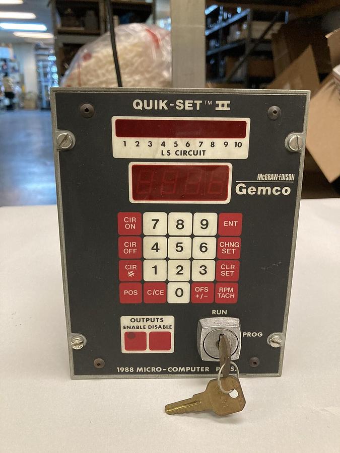 Used Gemco,1988-M-10-X HH,Micro Computer Quickset II