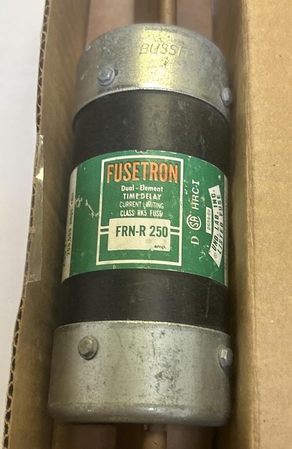 Used BUSSMANN,FRN-R-250,FUSETRON FUSE 250A 250V