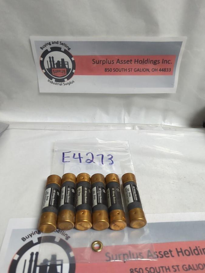 Used GE,E4273,CLASS H 60 AMP FUSE LOT 6 OF PRE-OWNED