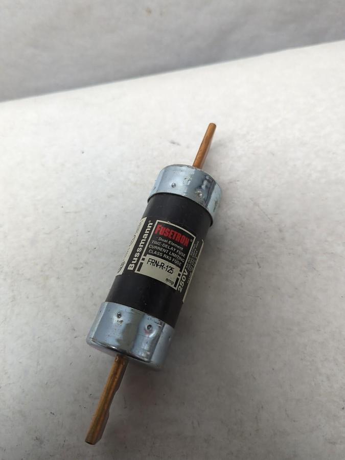 Used COOPER BUSSMANN,FRN-R-125,FUSETRON 125 AMP FUSE PRE-OWNED