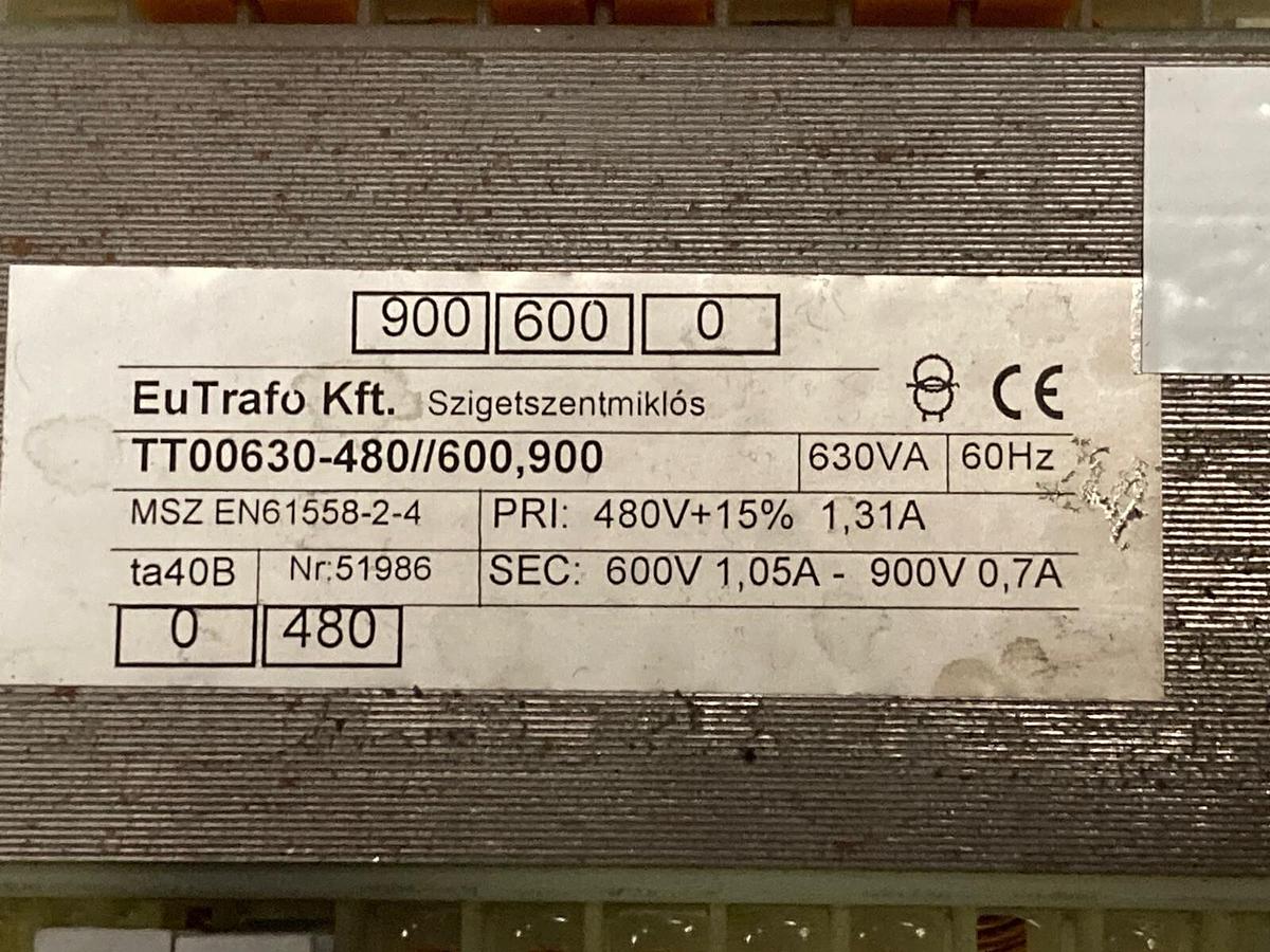 Used EuTrafo Kft,MSZ EN61558-2-4,Transformer