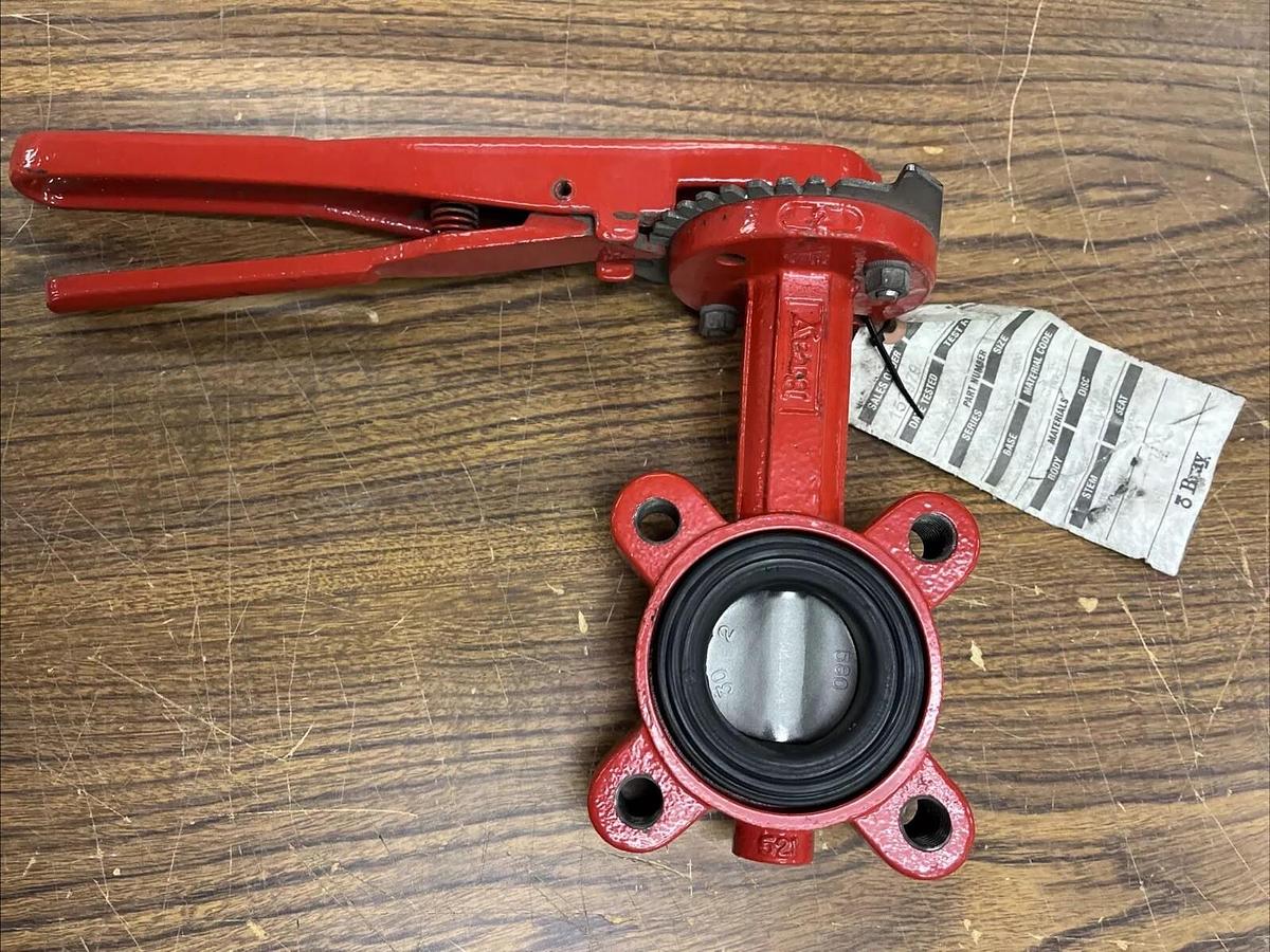 Used BRAY,3033A,BUTTERFLY VALVE 2"