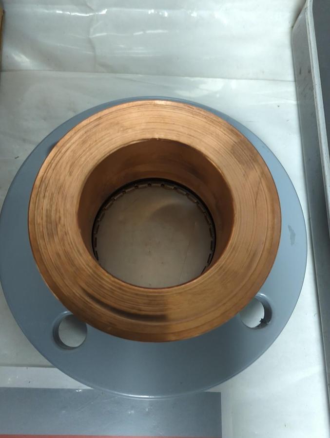 JUNGWOO METAL IND.,50314,LEAD FREE ADAPTER FLANGE 4-BOLT 3 INCH NOS