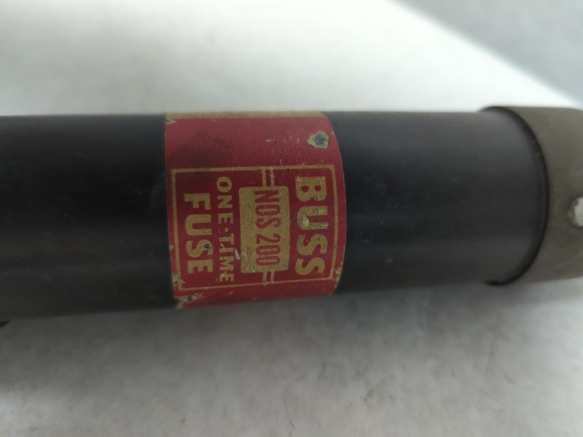 Used COOPER BUSSMANN,NOS200,ONE-TIME 200 AMP FUSE PRE-OWNED