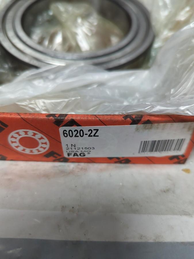 FAG,6020-2Z,DEEP GROOVE BALL BEARING NOS