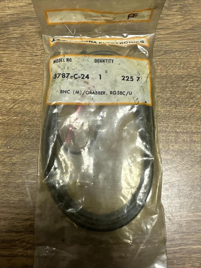 Used ITT Pomona Electronics,3787-C-24,BNC (M) Grabber RG58C/U