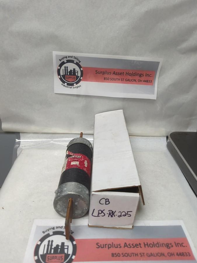 Used COOPER BUSSMANN,LPS-RK-225,LOW-PEAK 225 AMP FUSE PRE-OWNED