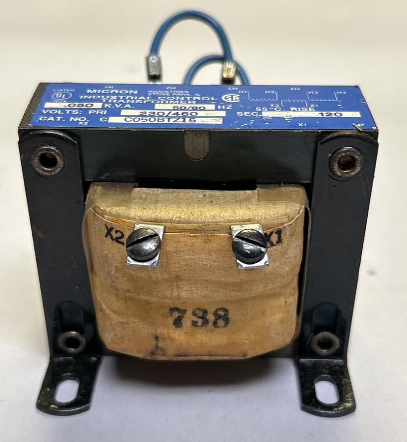 Used MICRON INDUSTRIES,C050BTZ15,INDUSTRIAL CONTROL TRANSFORMER