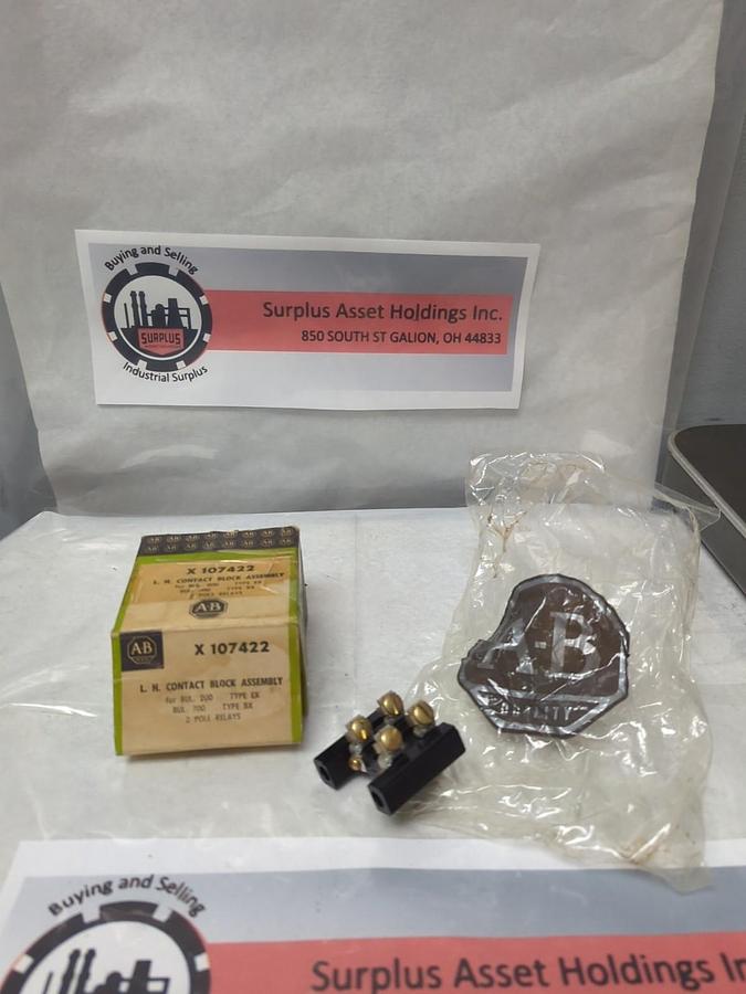 ALLEN BRADLEY,X-107422,L.H. CONTACT BLOCK ASSEMBLY NOS