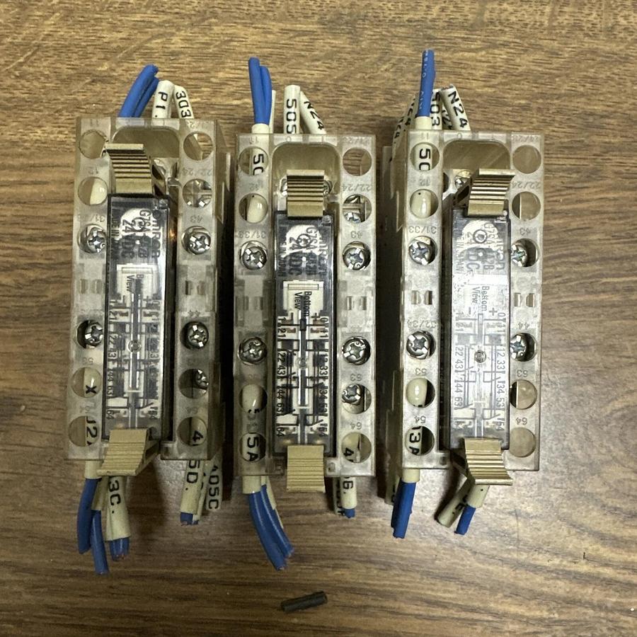 Used Omron,P7SA-14F-ND Relay Socket,G7SA-4A2B 6A 24V Safety Relay LOT of 3