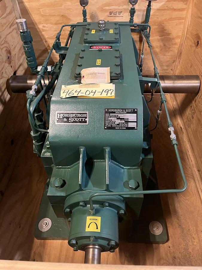 Used HORSBURGH & SCOTT,140TB,GEAR HELICAL SPEED REDUCER 40HP RATIO 25.5 INPUT 500RPM