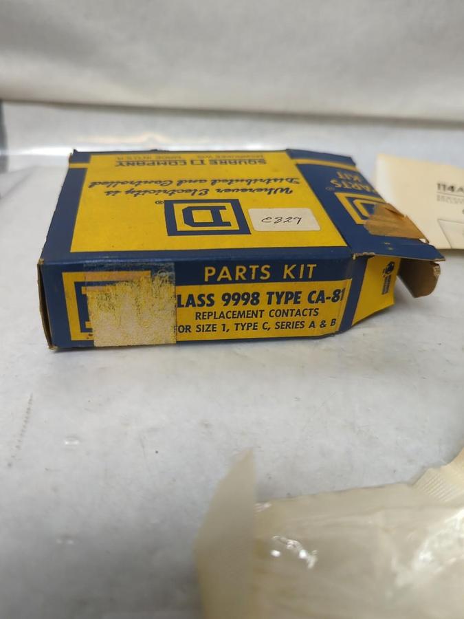SQUARE D,9998 CA-81,REPLACEMENT CONTACTS SIZE 1 TYPE C SERIES A&B NOS