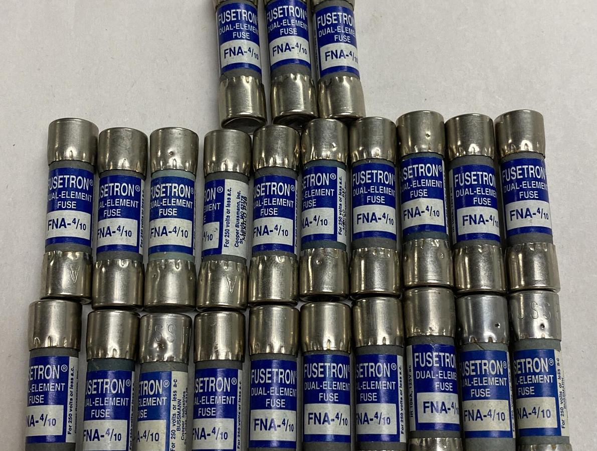 Cooper Bussmann,FNA-4/10,Fusetron Fuse Lot Of 23
