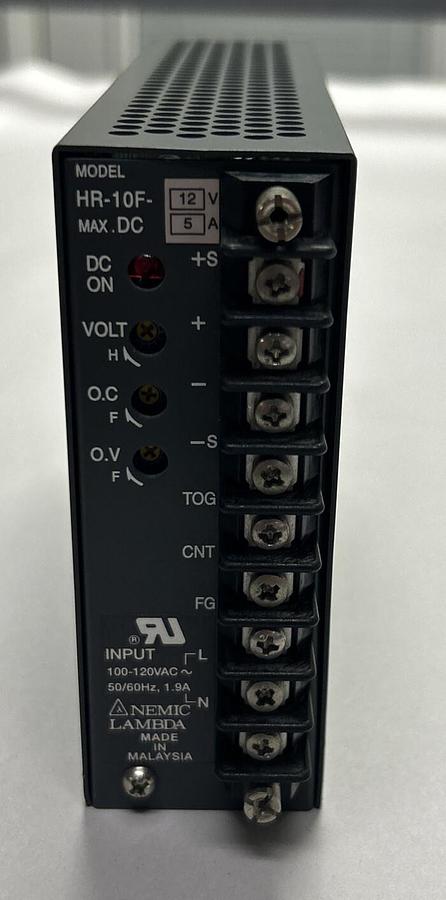 Used NEMIC LAMBDA,HR10F-12,POWER SUPPLY 100-120V 1.9A