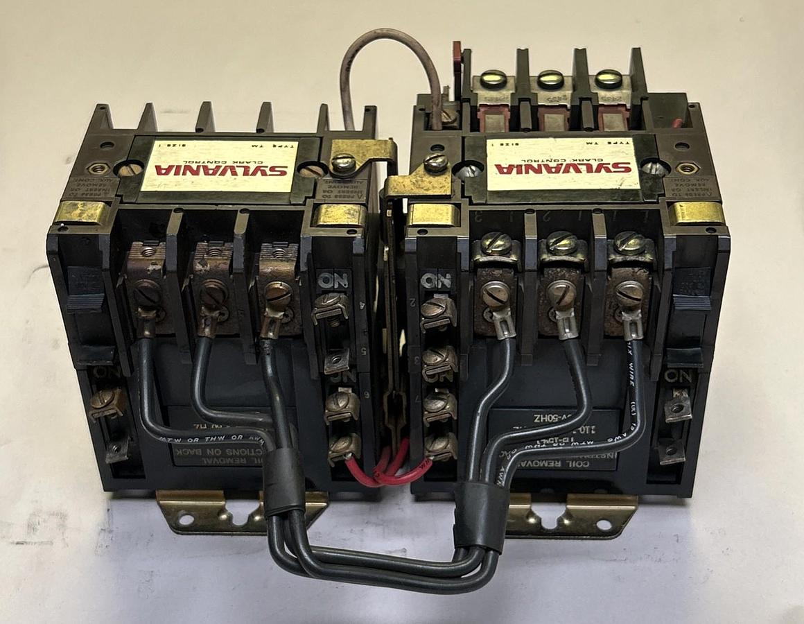 Used SYLVANIA,T30U031,REVERSING STARTER SIZE 1 27A 600V