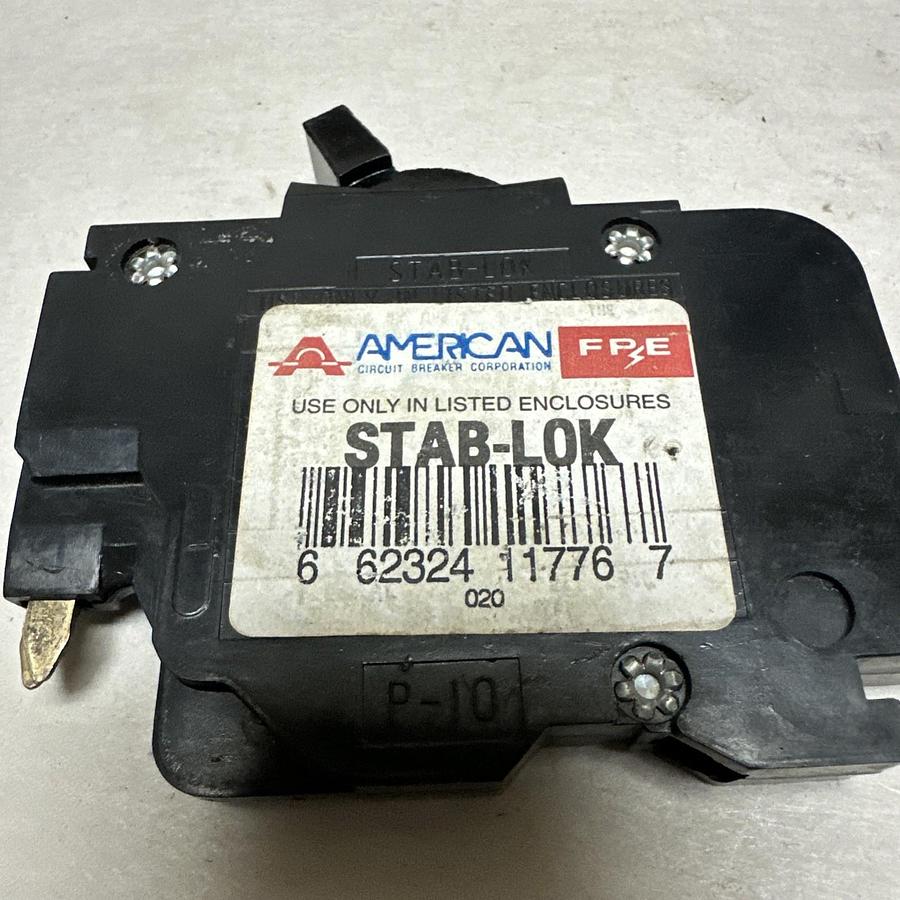 Used FPE,NC120,20 Amp Single Pole Circuit Breaker  LOT of 9