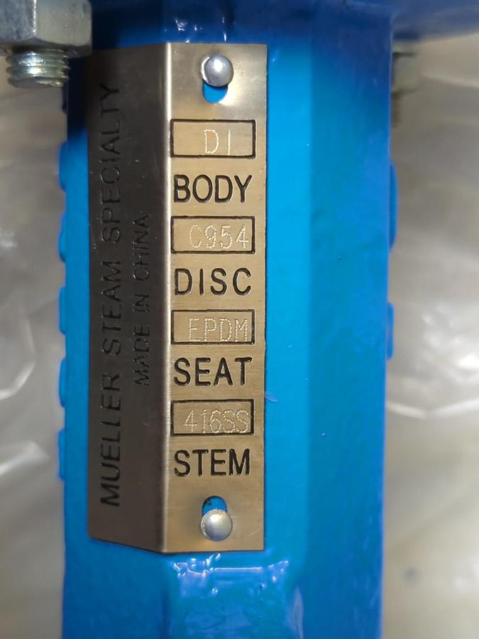 MUELLER,871NB,6 IN BUTTERFLY VALVE EPDM SEAT 175CWP LEVER HANDLE 06.0.871NB61