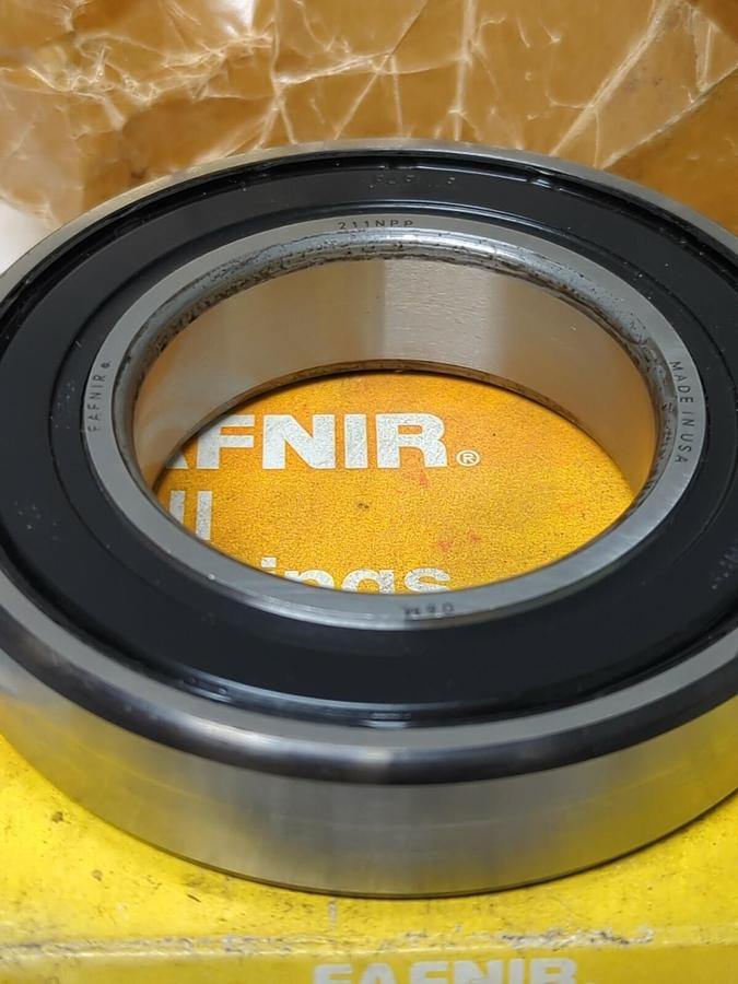 FAFNIR,211NPP FS50000,DOUBLE RUBBER SEALED BALL BEARING NOS