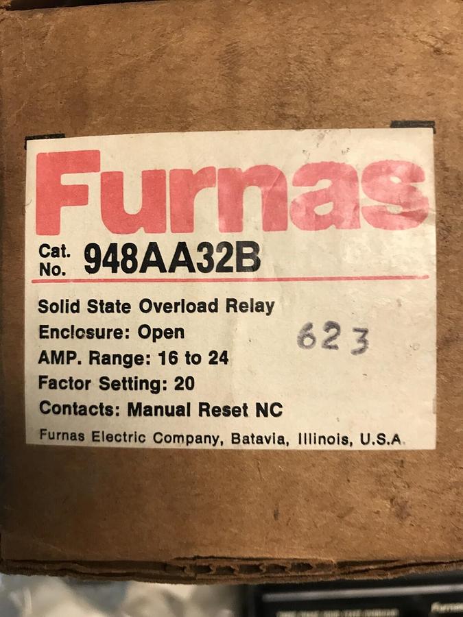 Furnas,94AA32B,Solid State Overload Relay NOS