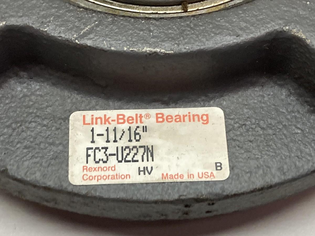 Link-Belt Bearings,FC3U227N,Flange Unit 1-11/16 Inch