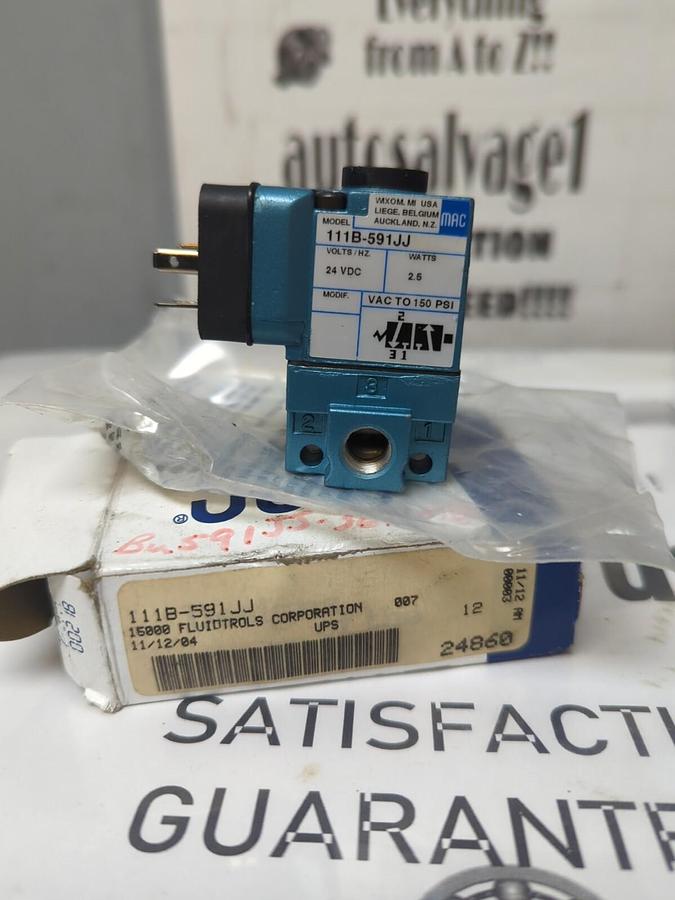 MAC VALVES,111B-591JJ,SOLENOID VALVE NOS