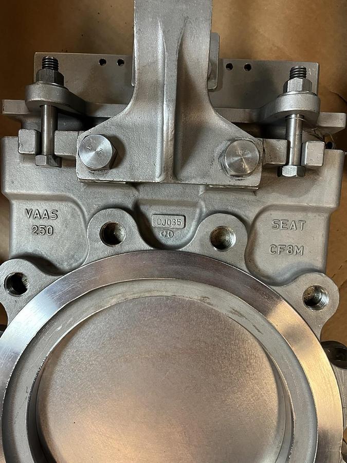 FNW,6500S10, PNEUMATIC ACTUATOR SIZE 10" KNIFE GATE VALVE SS316 CF8M 150CWP