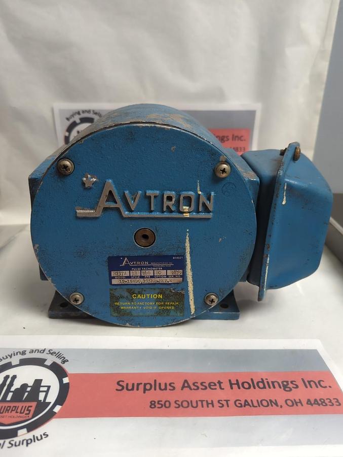 Used AVITON,M737A,PULSE TACHOMETER 12-15VDC 115MA REV E PRE-OWNED