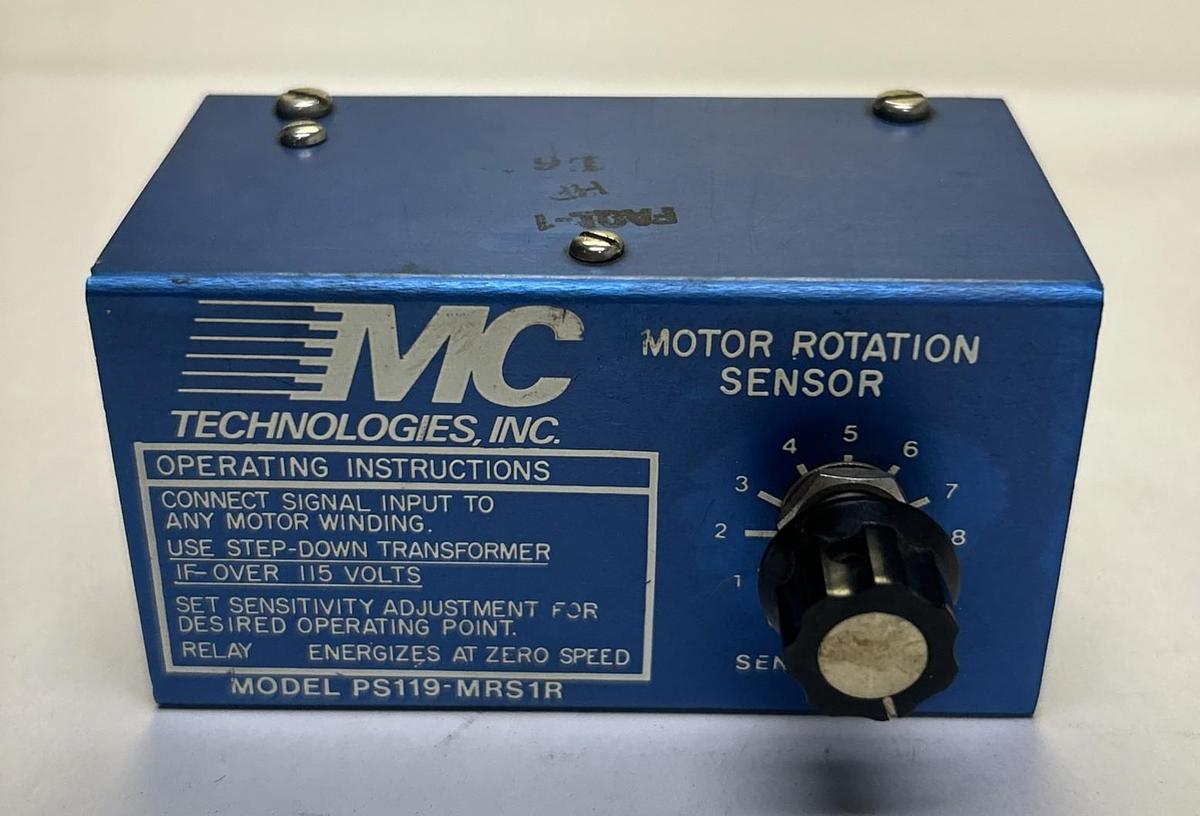 Used MC TECHNOLOGIES,PS119-MRS1R,MOTOR ROTATION SENSOR