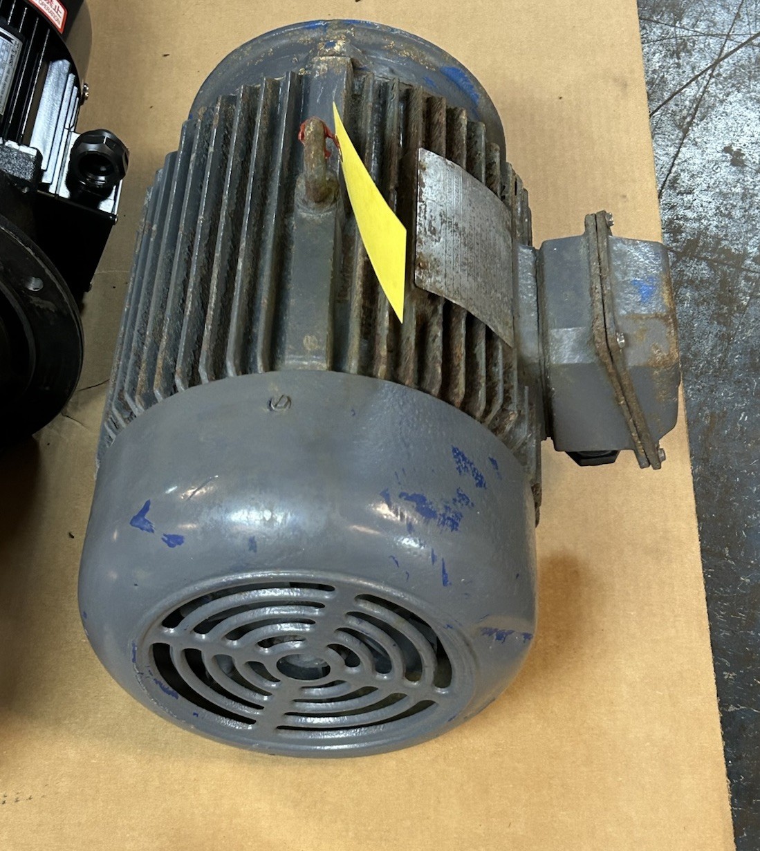 Used LEESON,G150168.60,MOTOR 10HP 208-230/460V 3510RPM 3PH 215TC FRAME